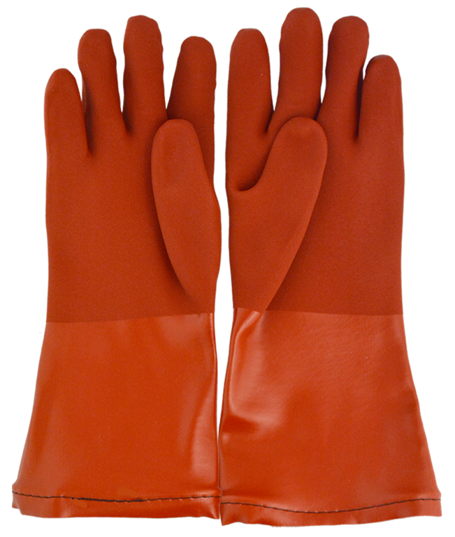 Red PVC Nitrile Gloves Size Large PVC Gloves Standard Safety